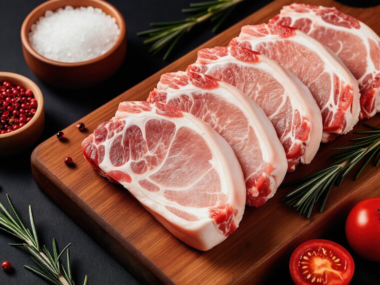 Côtes et échine de porc